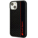 Audi Carbon Fiber Stripe iPhone 14 6.1’’ black/black hardcase AUS-TPUPCIP14-R8/D1-BK - Cell phone cases
