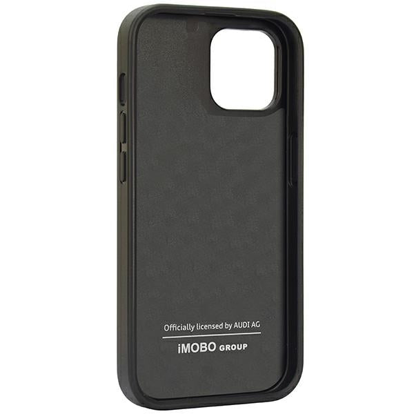 Audi Carbon Fiber Stripe iPhone 14 6.1’’ black/black hardcase AUS-TPUPCIP14-R8/D1-BK - Cell phone cases
