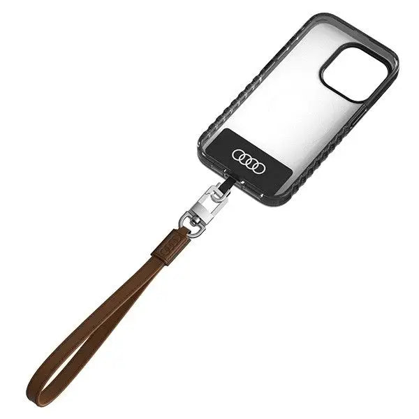 Audi Crossbody Leather Universal Lanyard 28cm x 10mm - Brown - Other cell phone equipment<<<HurtelXML