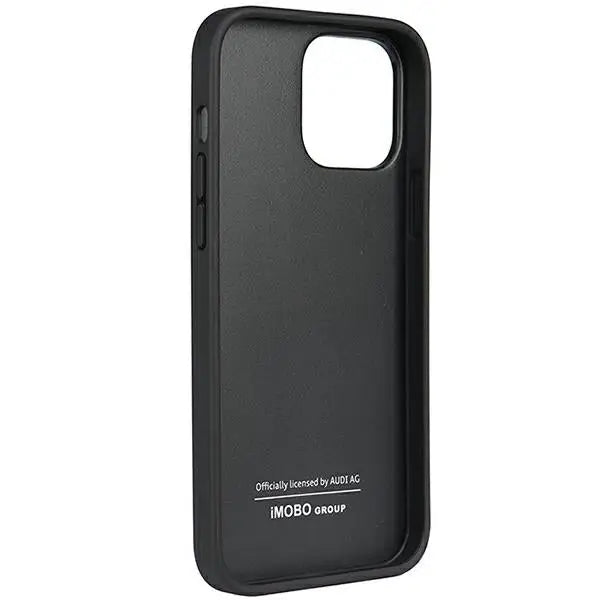 Audi Genuine Leather iPhone 13 Pro / 13 6.1’’ black/black hardcase AU-TPUPCIP13P-Q8/D1-BK - Cell phone cases