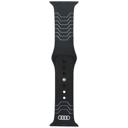 Audi Geometric Pattern Silicone Watch Strap for Apple Watch 40 / 41 / 42 mm - black - Other cell phone