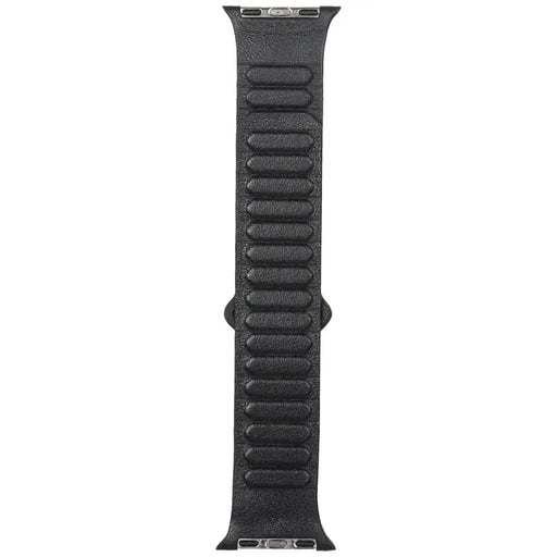 Audi Logo Genuine Leather Magnetic Ring Strap for Apple Watch 40 / 41 / 42 mm - Black - Other cell phone