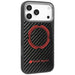 Audi RSQ Carbon Fiber Sport Red Circle MagSafe Case for iPhone 17 Pro Max - Black - Cell phone cases