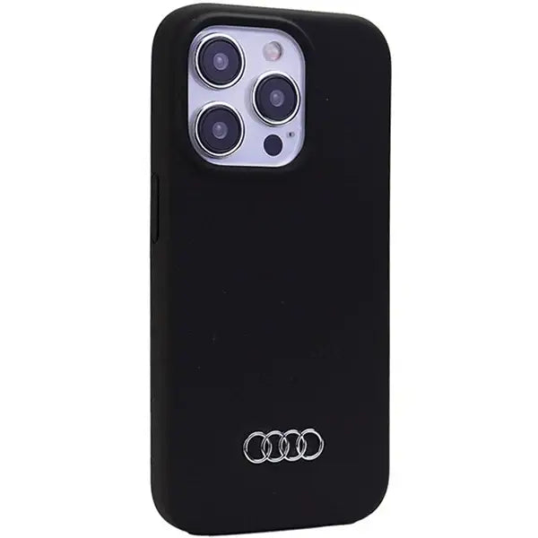 Audi Silicone Case for iPhone 15 Pro - black - Cell phone cases and covers<<<HurtelXML