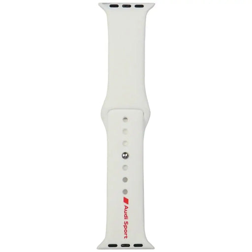 Audi Sport Red Logo Silicone Watch Strap for Apple Watch 40 / 41 / 42 mm - white - Other cell phone