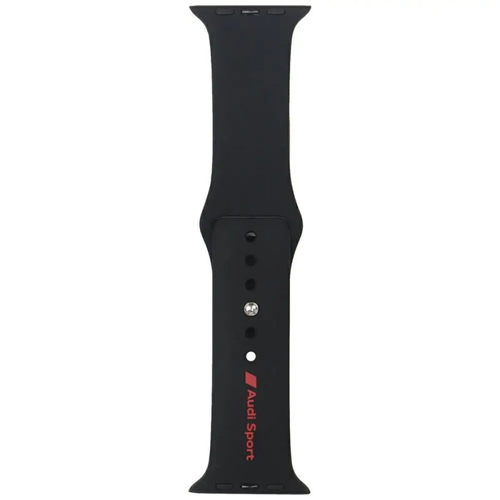 Audi Sport Red Logo Silicone Watch Strap for Apple Watch 44 / 45 / 46 / 49 mm - black - Other cell phone