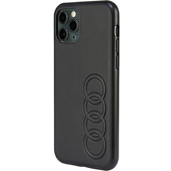 Audi Synthetic Leather iPhone 11 Pro 5.8" black/black hardcase AU-TPUPPCIP11-TT/D1-BK