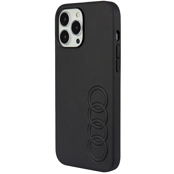 Audi Synthetic Leather iPhone 13 Pro Max 6.7" black/black hardcase AU-TPUPPCIP13PM-TT/D1-BK
