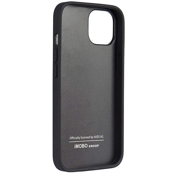 Audi Synthetic Leather iPhone 14 6.1" black/black hardcase AU-TPUPPCIP14-TT/D1-BK