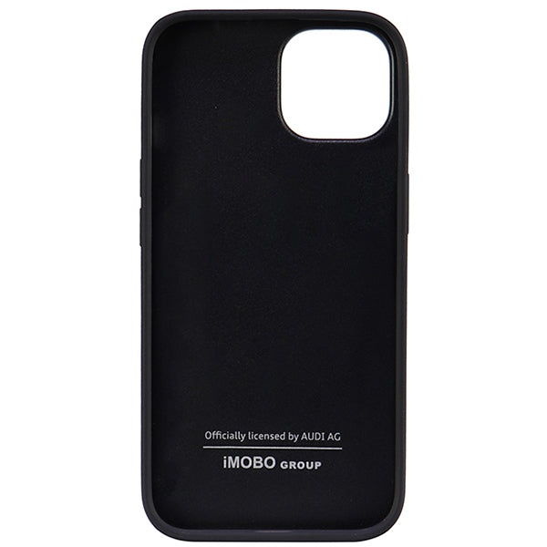 Audi Synthetic Leather iPhone 14 6.1" black/black hardcase AU-TPUPPCIP14-TT/D1-BK