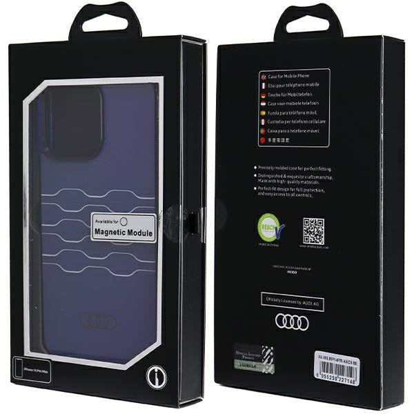 Audi IML MagSafe case for iPhone 14 Pro Max - blue
