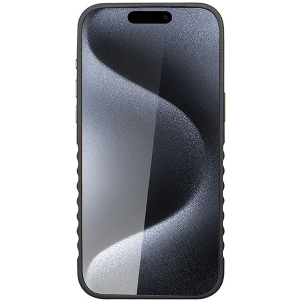 Audi Genuine Leather case with MagSafe for iPhone 15 Pro - black and red