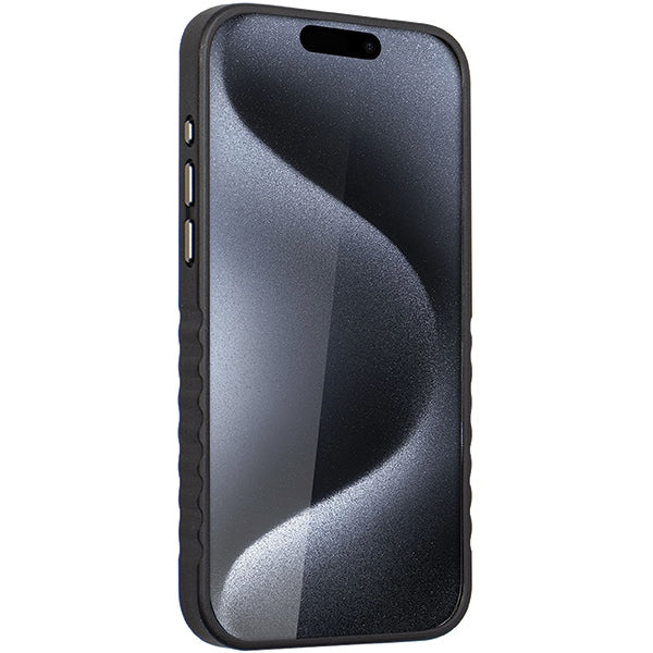 Audi Genuine Leather case with MagSafe for iPhone 15 Pro Max - black and red