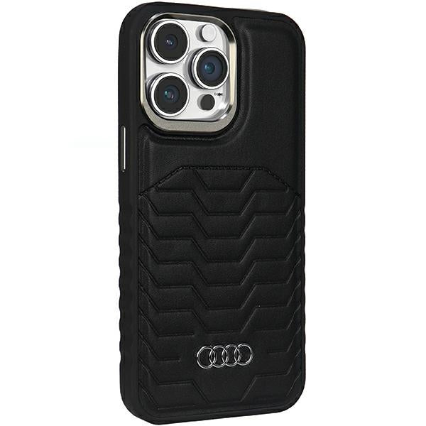 Audi Synthetic Leather case with MagSafe for iPhone 15 Pro - black
