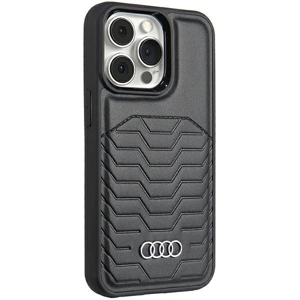 Audi Synthetic Leather case with MagSafe for iPhone 15 Pro - black