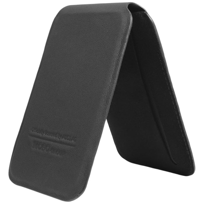 Audi Leather Wallet Card MagSafe magnetic with stand - black