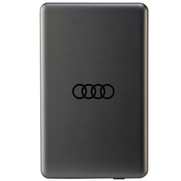 Powerbank Audi Big Logo MagSafe inductive 15W 5000mAh - gray