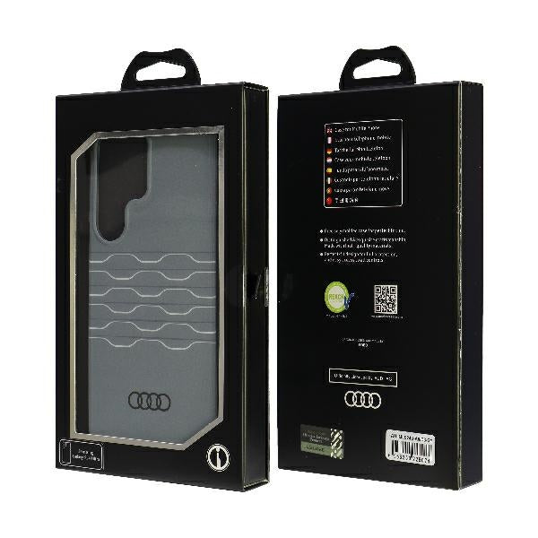 Audi IML Geometric Pattern Case S24 Ultra S928 gray/gray hardcase AU-IMLS24U-A6/D3-GY