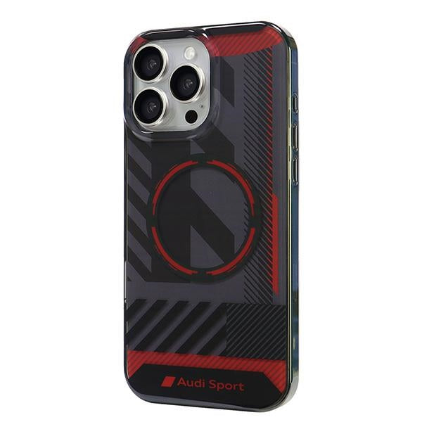 Audi IML Sport MagSafe iPhone 16 Pro Max 6.9" black/black hardcase AUS-IMLMIP16PM-RSQ/D2-BK
