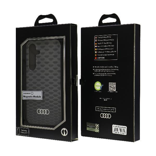Audi IML Stitching Pattern MagSafe Case S24 S921 black/black hardcase AU-IMLMS24-Q5/D3-BK