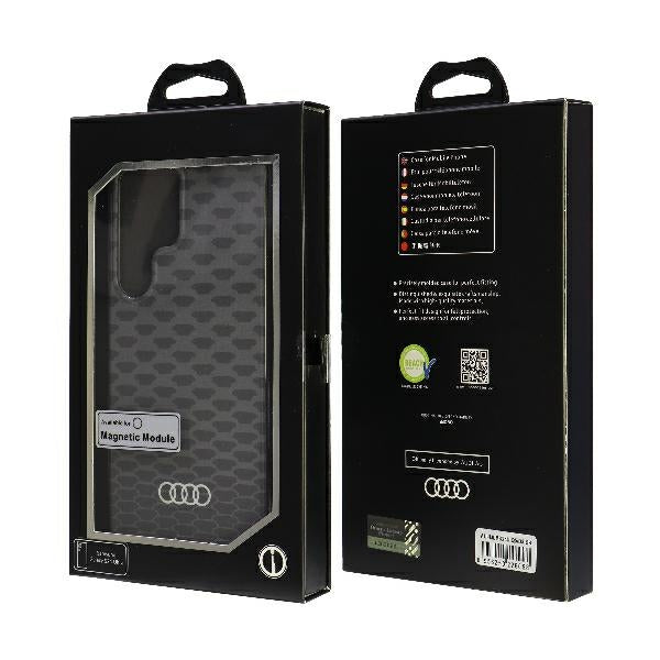 Audi IML Stitching Pattern MagSafe Case S24 Ultra S928 black/black hardcase AU-IMLMS24U-Q5/D3-BK