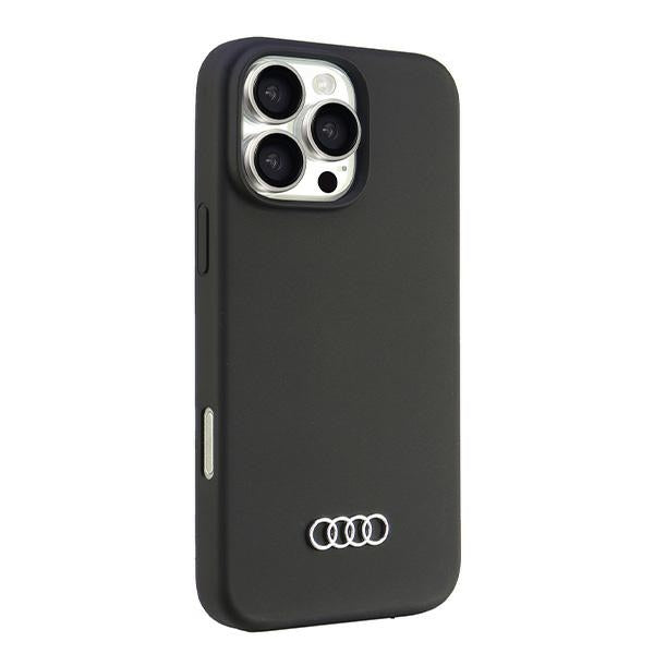 Audi Silicone Case iPhone 16 Pro Max 6.9" black/black hardcase AU-LSRIP16PM-Q3/D1-BK