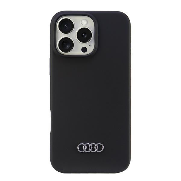 Audi Silicone Case iPhone 16 Pro Max 6.9" black/black hardcase AU-LSRIP16PM-Q3/D1-BK