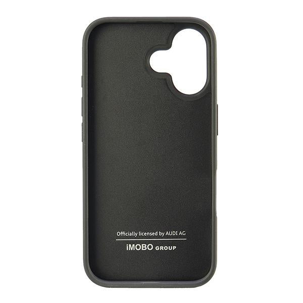 Audi Synthetic Leather iPhone 16 6.1" black/black hardcase AU-TPUPCIP16-GT/D2-BK