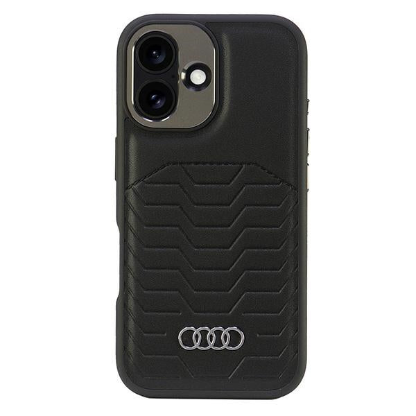 Audi Synthetic Leather MagSafe iPhone 16 Plus 6.7" black/black hardcase AU-TPUPCMIP16M-GT/D3-BK