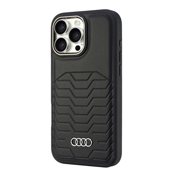 Audi Synthetic Leather MagSafe iPhone 16 Pro Max 6.9" black/black hardcase AU-TPUPCMIP16PM-GT/D3-BK