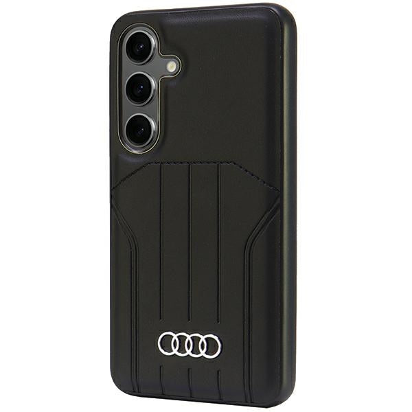 Audi Synthetic Leather MagSafe S24 S921 black/black hardcase AU-TPUPCMS24-Q5/D1-BK