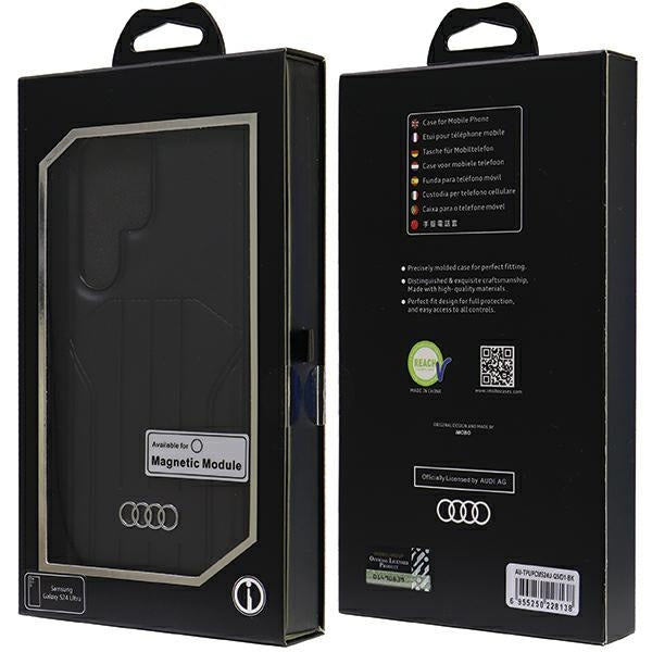 Audi Synthetic Leather MagSafe S24 Ultra S928 black/black hardcase AU-TPUPCMS24U-Q5/D1-BK