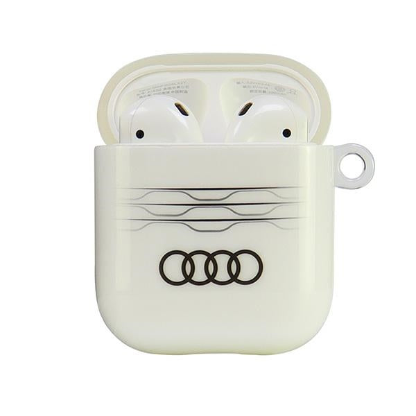 Audi IML Geometric Pattern Case for AirPods 1 / 2 - White