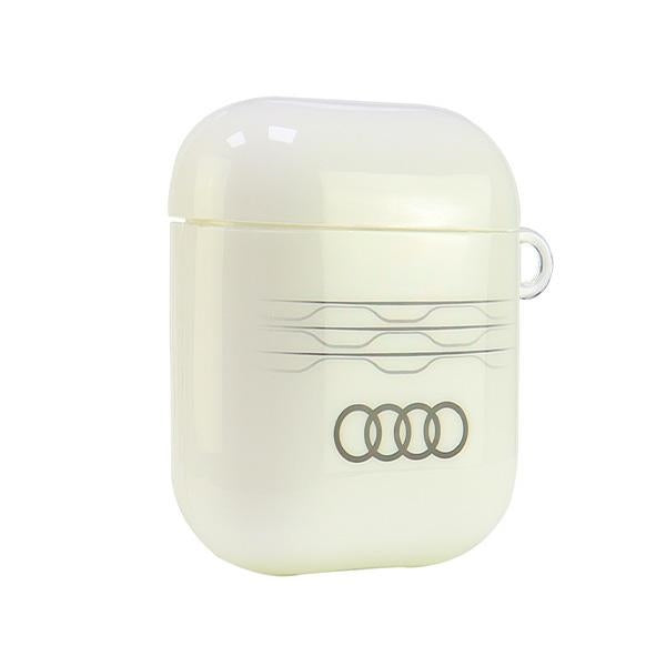 Audi IML Geometric Pattern Case for AirPods 1 / 2 - White