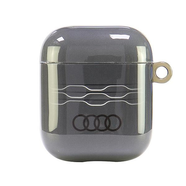Audi IML Geometric Pattern Case for AirPods 1 / 2 - Gray