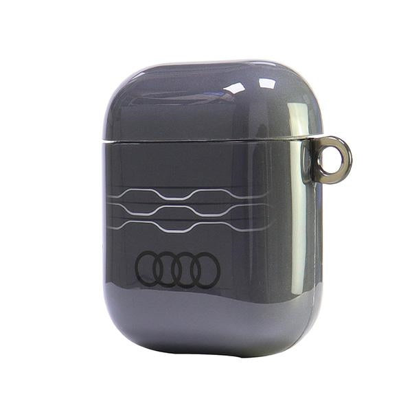 Audi IML Geometric Pattern Case for AirPods 1 / 2 - Gray