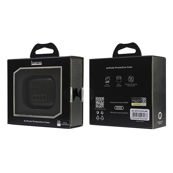 Audi Leather Big Logo Case for AirPods 3 - Black