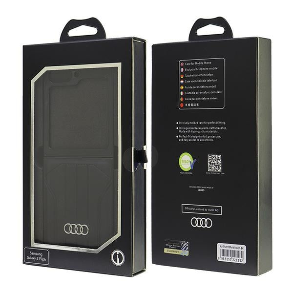 Audi Synthetic Leather MagSafe Case for Samsung Galaxy Z Flip 6 - Black