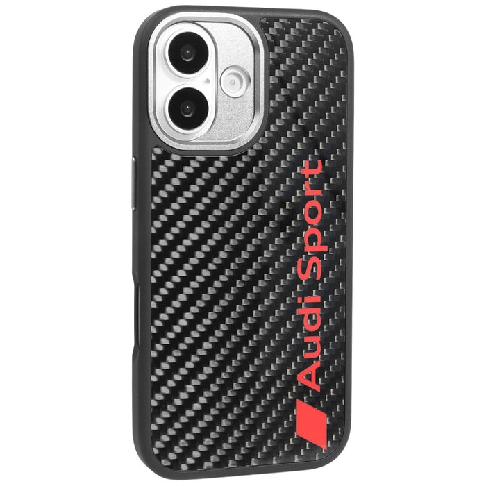 Audi R8 Carbon Fiber MagSafe Case for iPhone 17 - Black