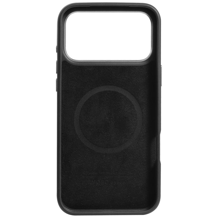 Audi RSQ Carbon Fiber Sport Red Circle MagSafe Case for iPhone 17 Pro Max - Black