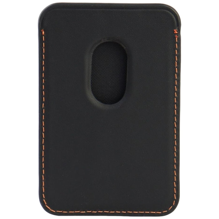 Lamborghini Urus D8 Genuine Leather MagSafe Magnetic Phone Wallet - Black and Red