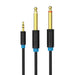 Audio Cable 3.5mm TRS to 2x 6.35mm Vention BACBG 1.5m (black) - Audio cables<<<Audio<<<InnproXML