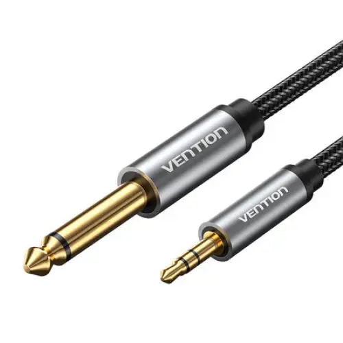 Audio cable mini jack 3.5mm male to jack 6.35mm male Vention BCYHF 1m - Audio cables<<<Audio<<<InnproXML