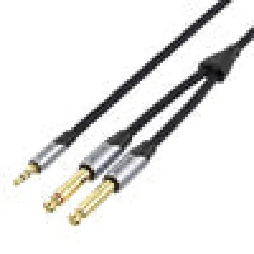 Audio cable mini jack 3.5mm to 2x jack 6.35mm male Vention BARHK 8m - Audio cables<<<Audio<<<InnproXML