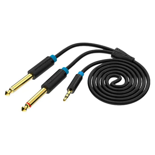 Audio Cable TRS 3.5mm to 2x 6.35mm Vention BACBJ 5m Black - Audio cables<<<Audio<<<InnproXML