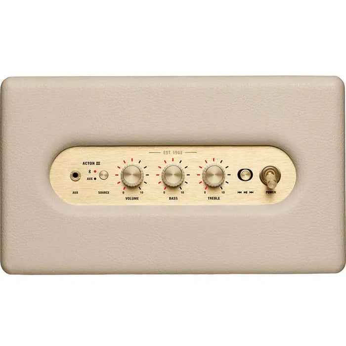 Audio system MARSHALL ACTON III BLUETOOTH CREAM - Аудио системи<<<Аудио<<<ТВ Аудио Gaming<<<ZoraSite&&&Аудио