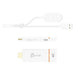 Audio/video wireless transmitter and receiver j5create JVAW76 Screencast 4K Wireless Display Adapter white