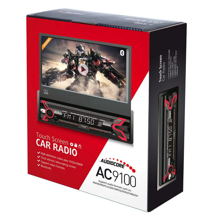 Audiocore AC9100 radio Car Digital Black, Red
