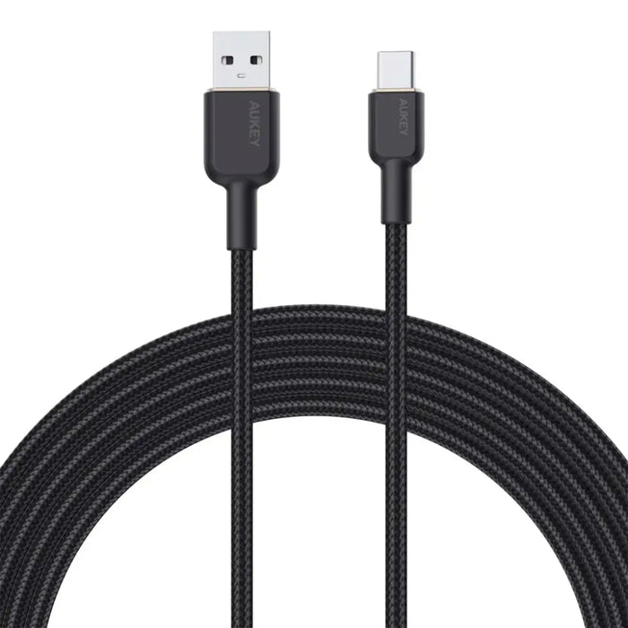 AUKEY CB-NAC2 USB-C Type-C Power Delivery PD 60W 3A 1.8m Nylon Black - USB cablesAKG-KAB<<<GSM accessoriesAKG<<<ActionPL