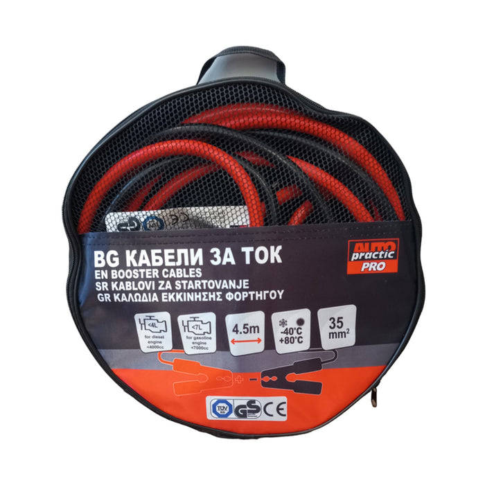 CABLES FOR STARTING CURRENT 480A WITH LIGHTS AUTO PRACTIC PRO